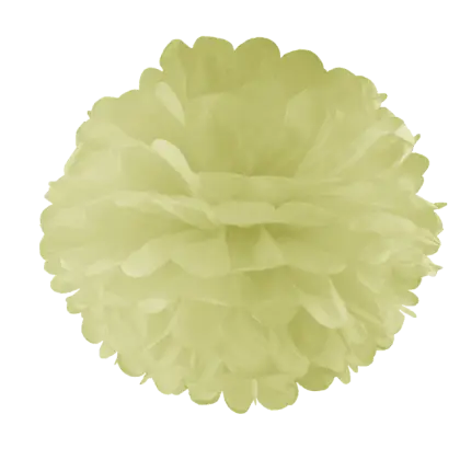 Vibrant Yellow Pom-Pom Decoration