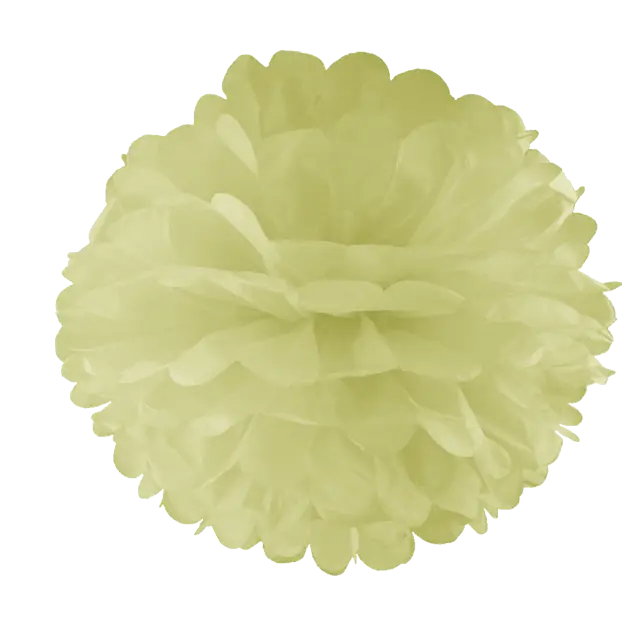 Vibrant Yellow Pom-Pom Decoration