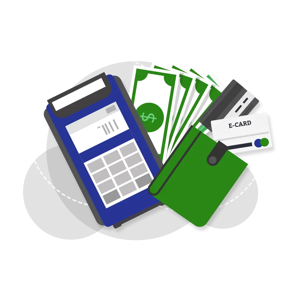 Wallet with Money and Cards