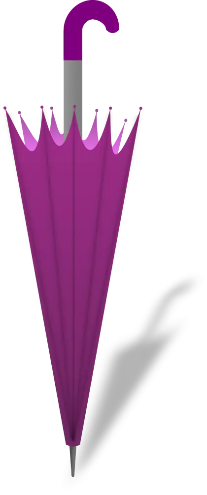 Elegant Purple Closed Umbrella Design