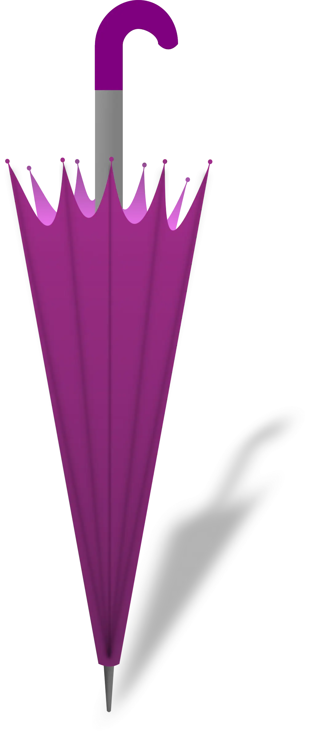 Elegant Purple Closed Umbrella Design