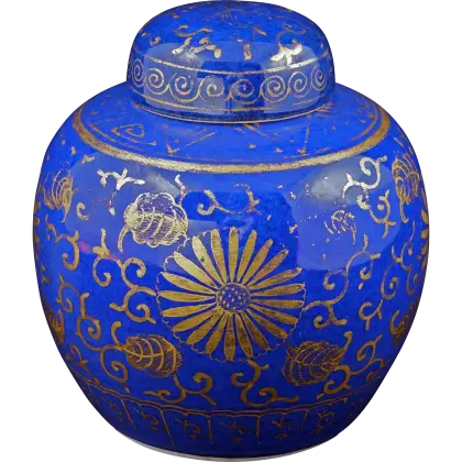 Blue Ceramic Jar