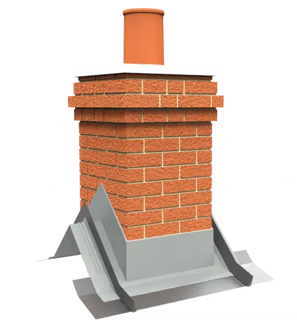Brick Chimney on Roof