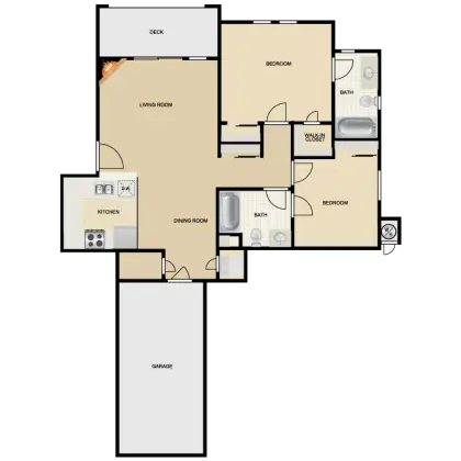 Blueprint Style House Floor Plan for Building Design