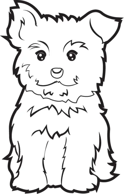 Cute Cartoon Dog Drawing