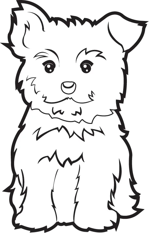 Cute Cartoon Dog Drawing