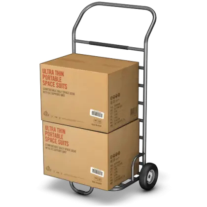 Hand Truck with Boxes for Delivery
