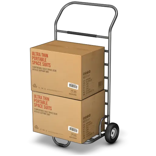 Hand Truck with Boxes for Delivery