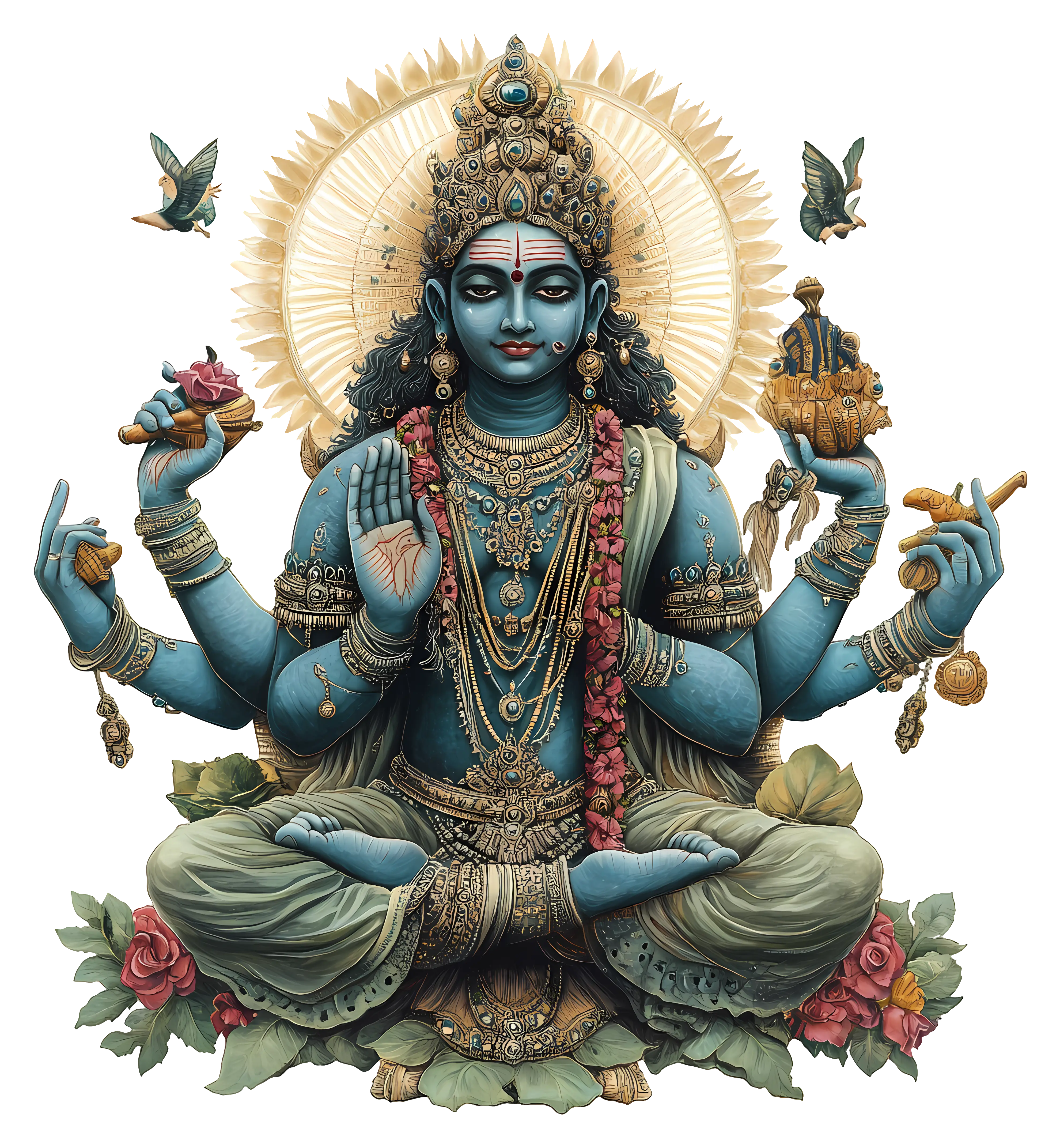 Ornate Multi-Armed Goddess