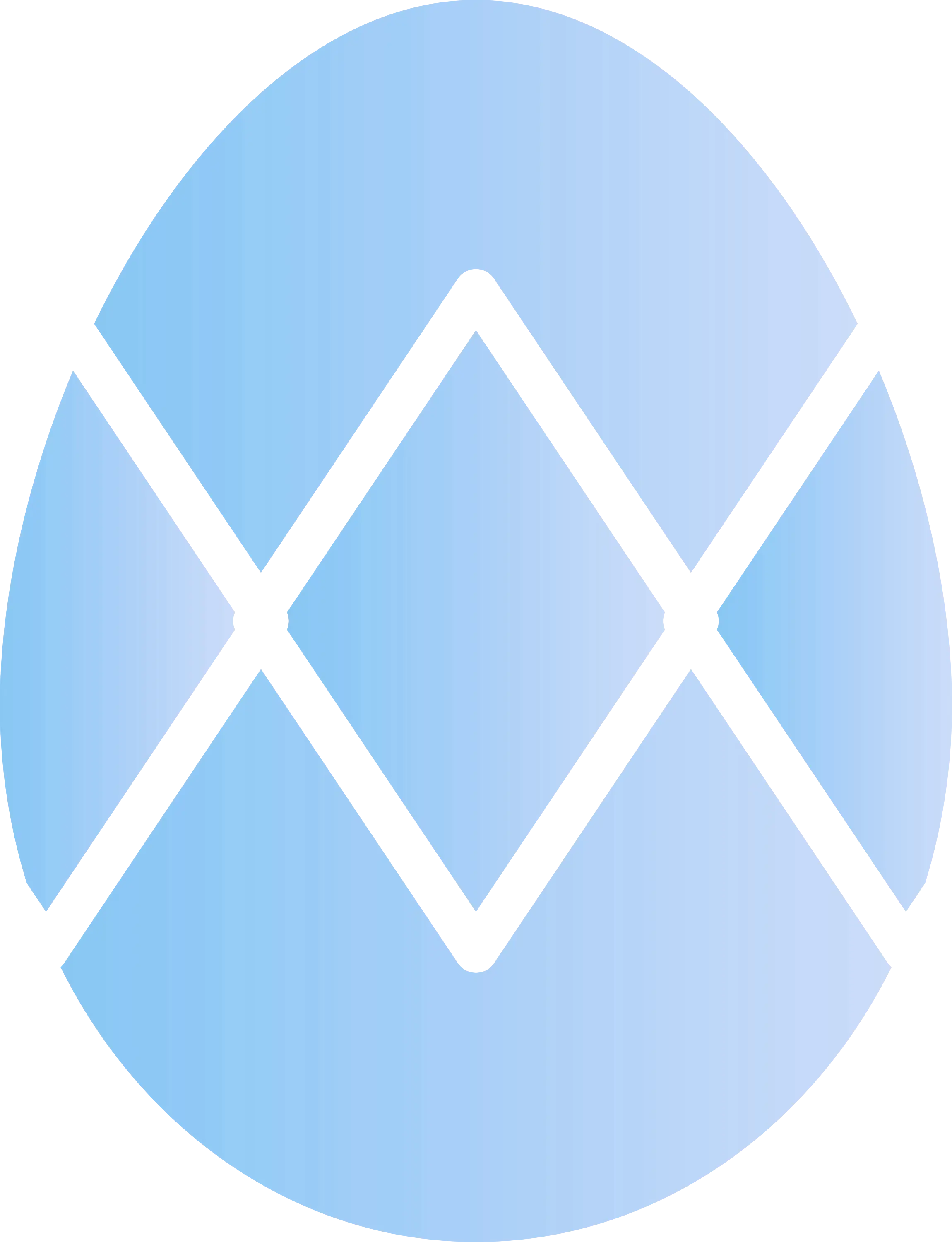 Blue Geometric Abstract Egg Design