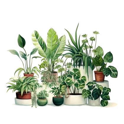 Potted Indoor Plants and Greenery