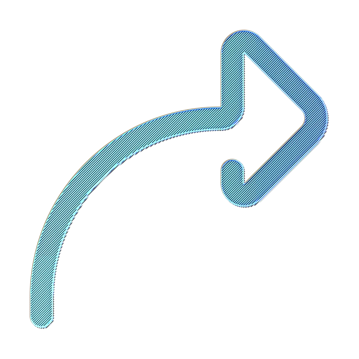 Light Blue Right Arrow for Navigation