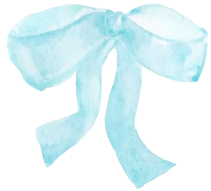 Blue Ribbon Bow