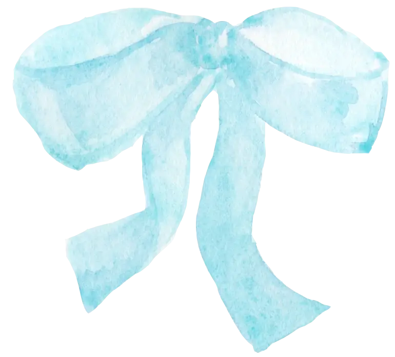 Blue Ribbon Bow