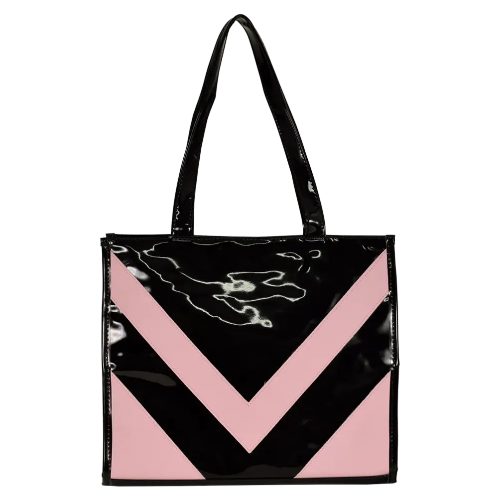 Stylish Black and Pink Handbag