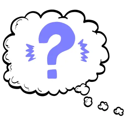 Question Mark Inside Thought Bubble Illustration