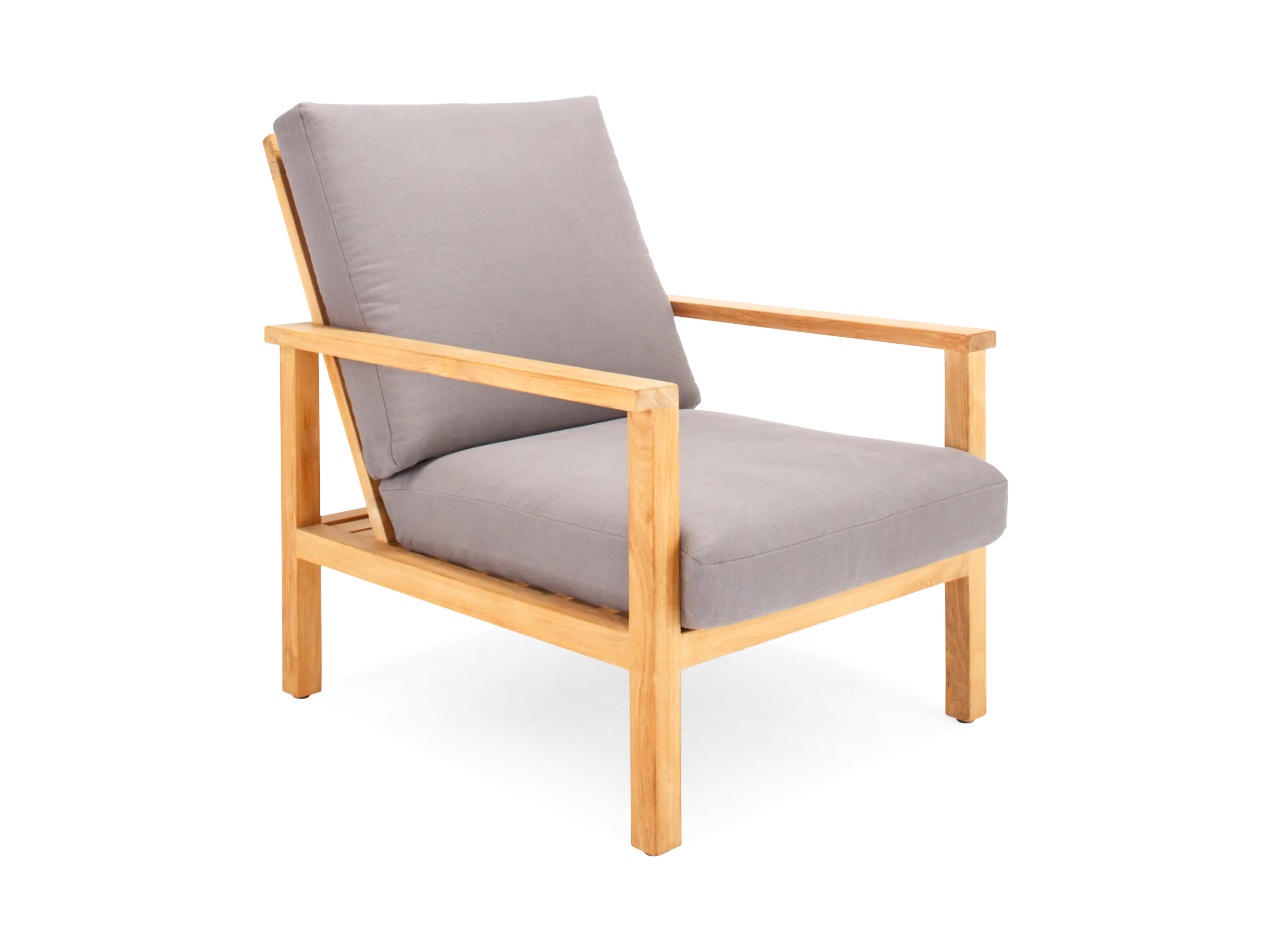 Wooden Armchair with Cushion