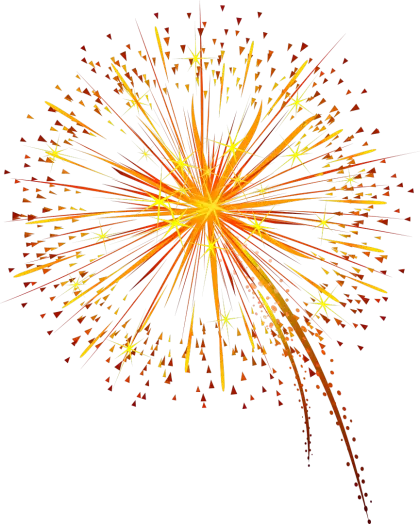 Colorful Firework Display