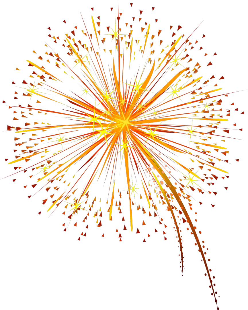 Colorful Firework Display
