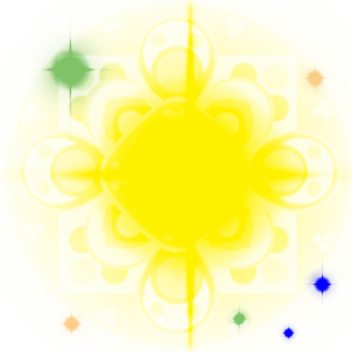 Bright Yellow Sun Illustration