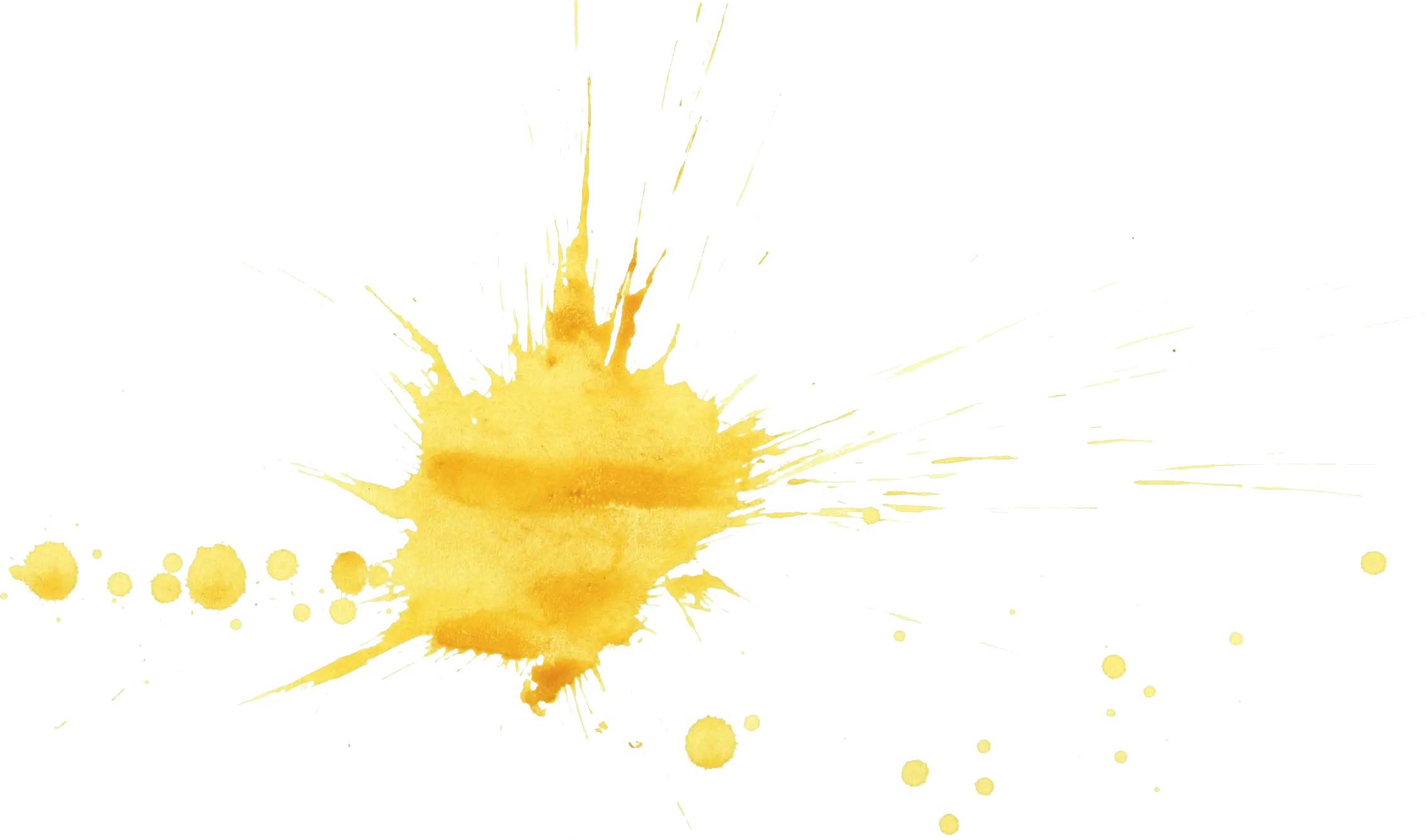 Yellow Ink Splash for Abstract Art Concept