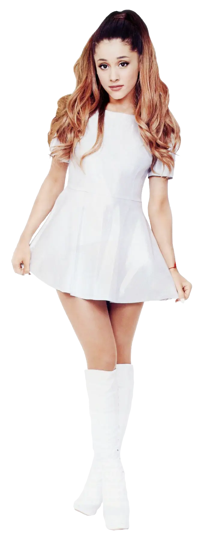 Person in White Dress Portrait
