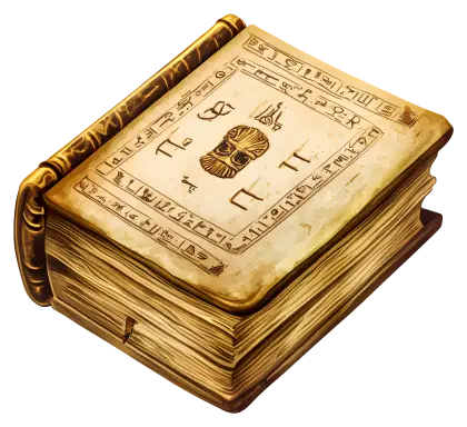 Ancient Mystical Book with Symbols