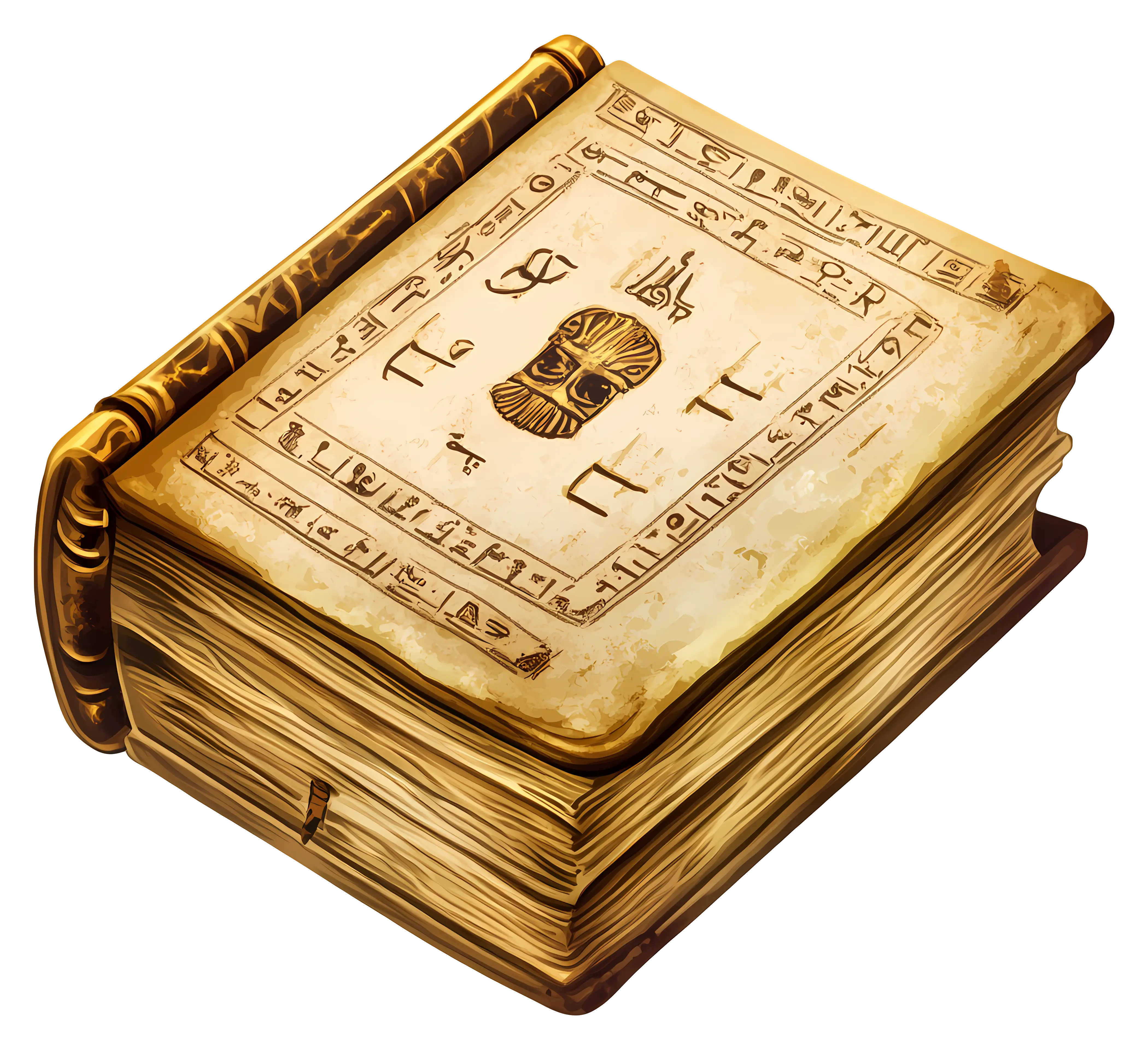 Ancient Mystical Book with Symbols