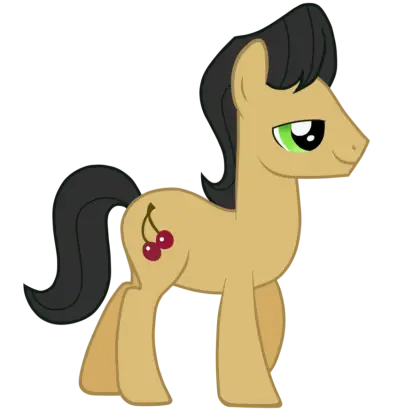 Cartoon Pony with Cherry Mark