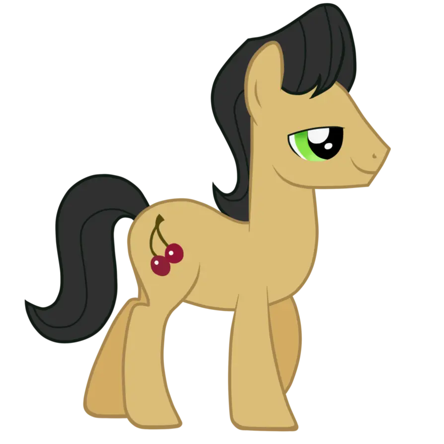 Cartoon Pony with Cherry Mark