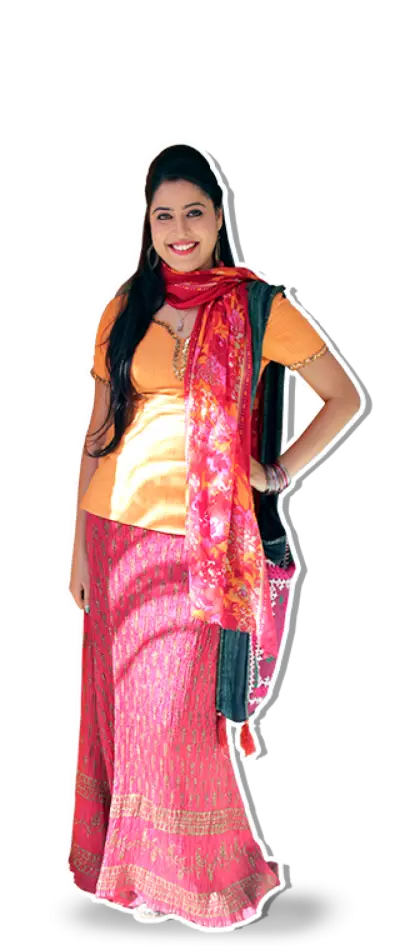 Smiling Woman in Traditional Dress