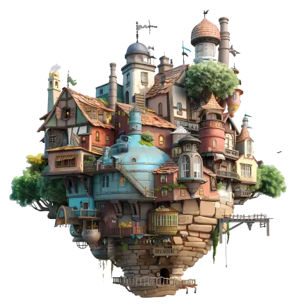 Fantasy Floating House Design