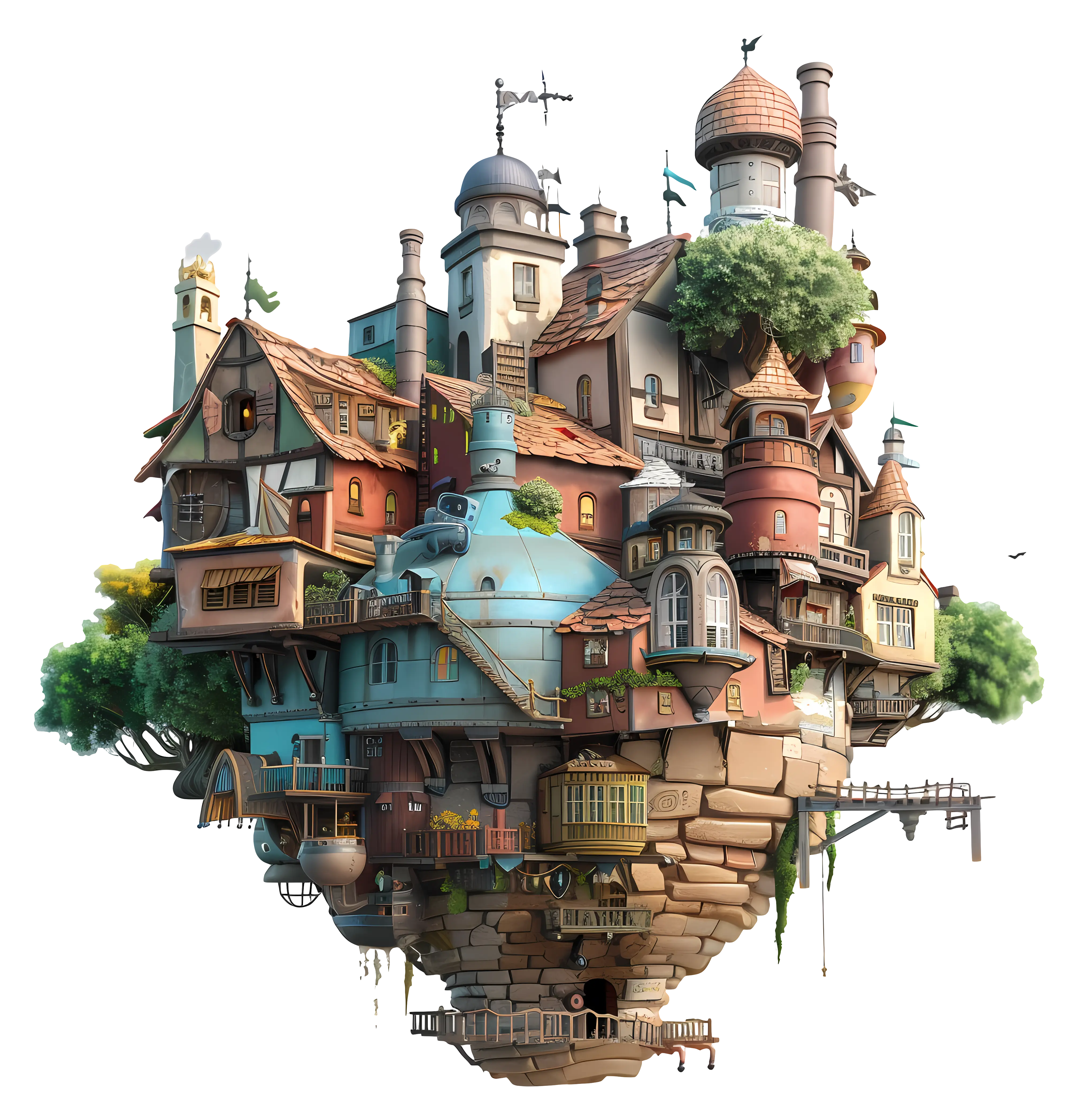 Fantasy Floating House Design