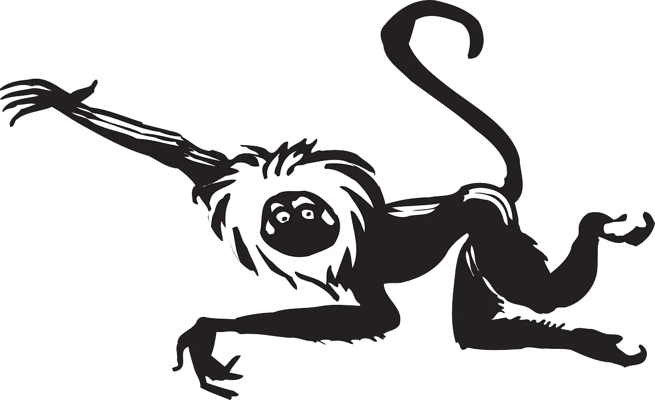 Swinging Monkey Illustration