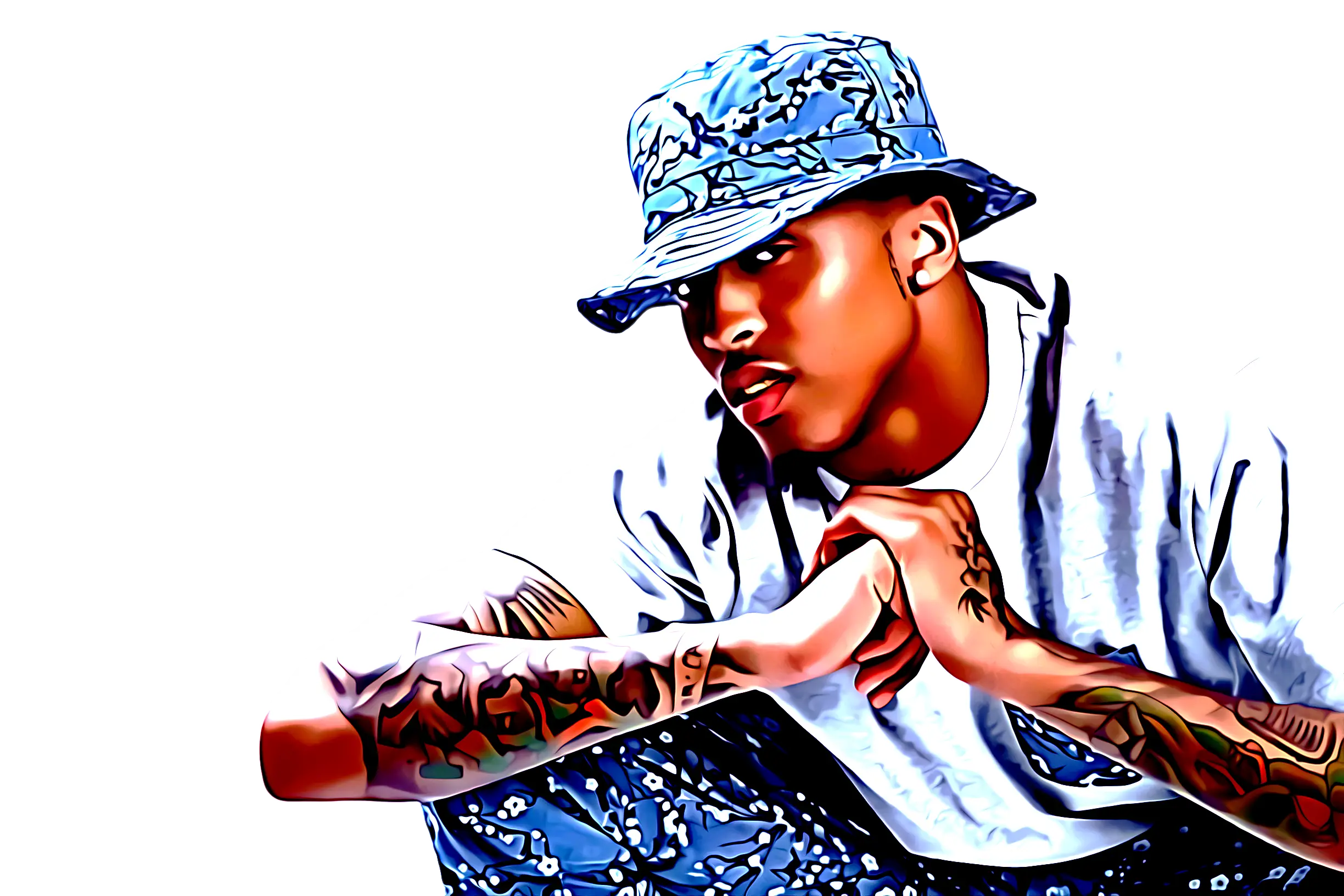 Stylish Person with Tattoos