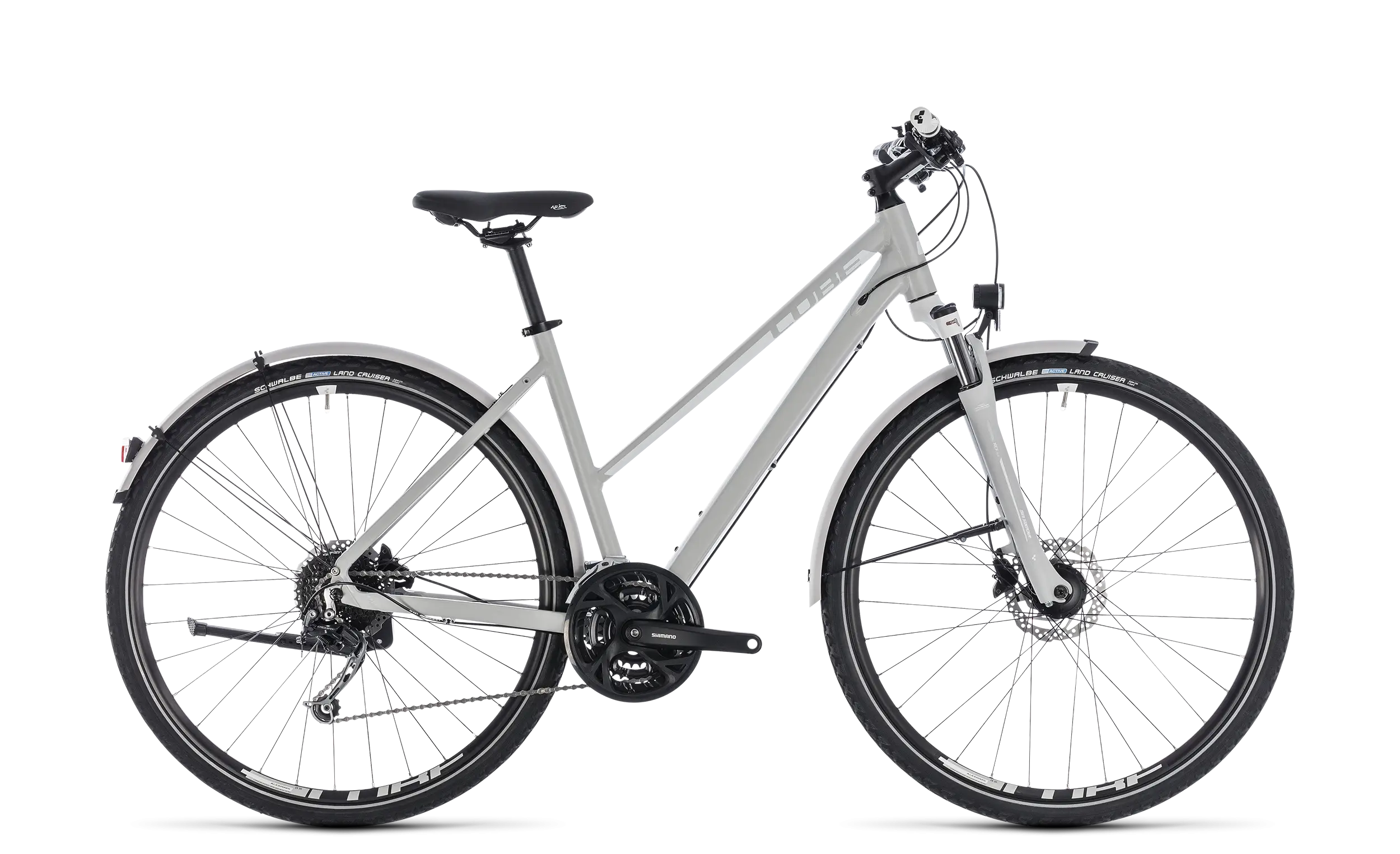 Stylish Silver Bicycle for Commuting or Leisure