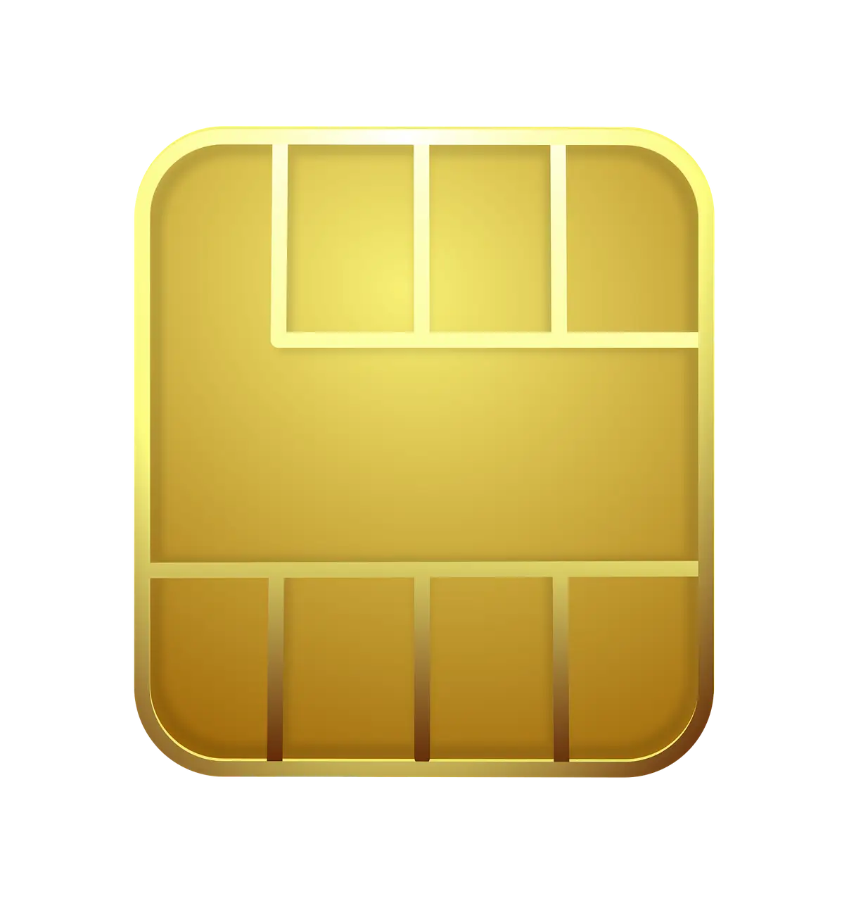 Gold SIM Card for Mobile Communication