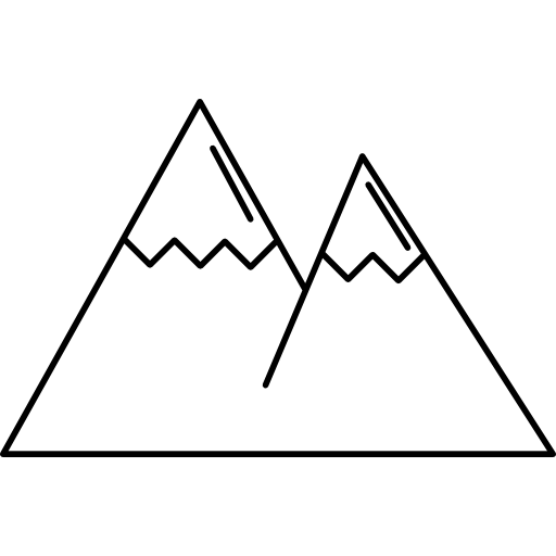 Minimalist Mountain Line Drawing