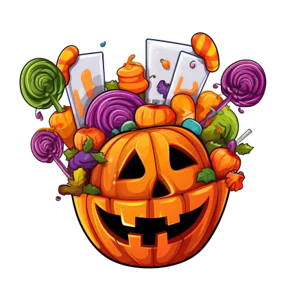 Halloween Pumpkin with Candy