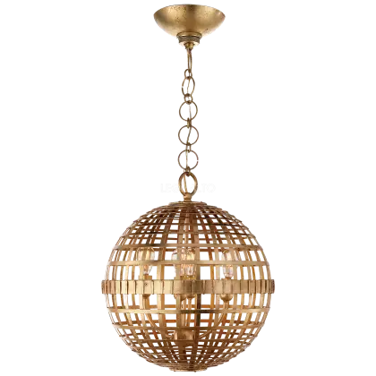 Golden Hanging Light Fixture