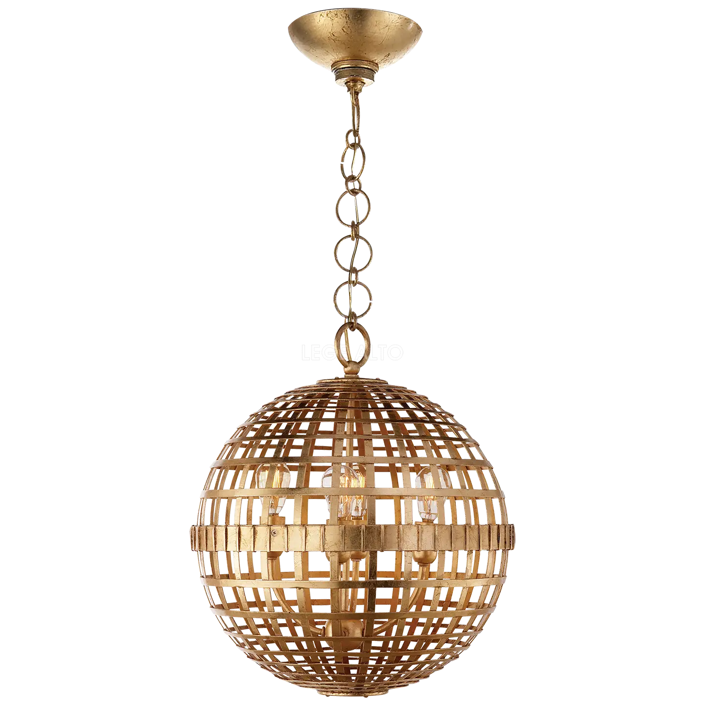 Golden Hanging Light Fixture