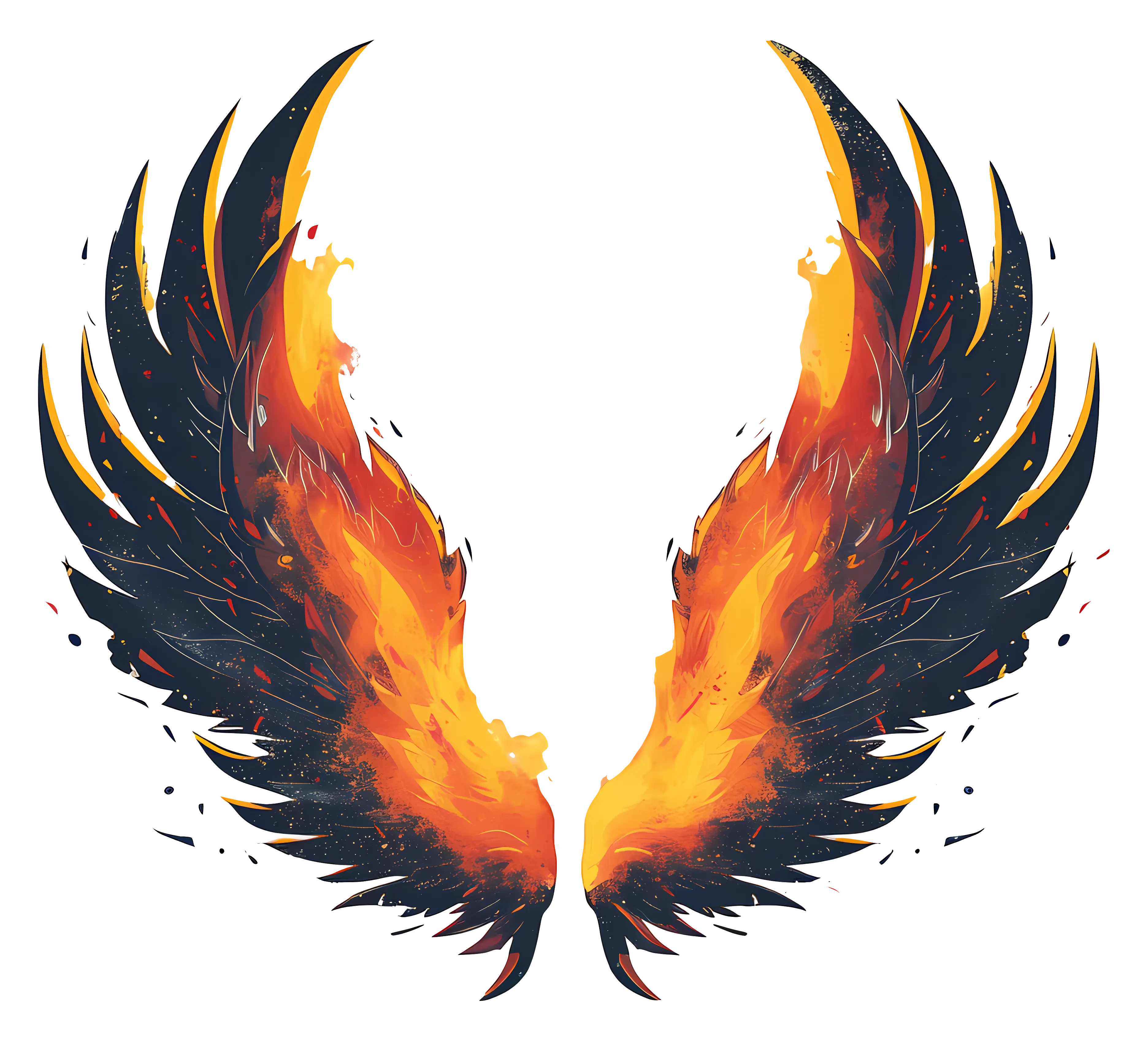 Fiery Wings Illustration