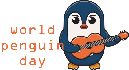 Penguin Illustration for World Penguin Day