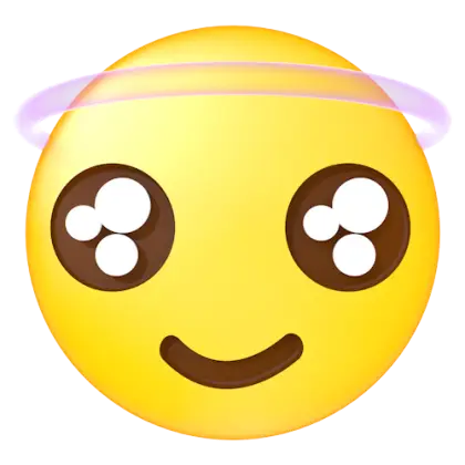Smiling Emoji with Halo