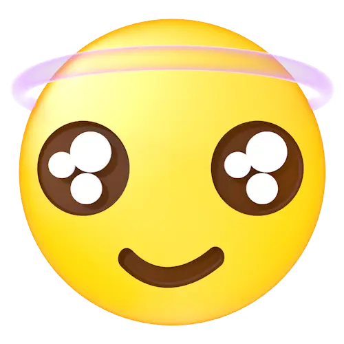 Smiling Emoji with Halo