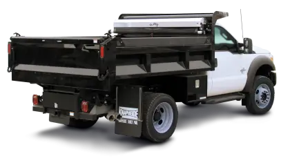 Dump Truck Rear View for Construction