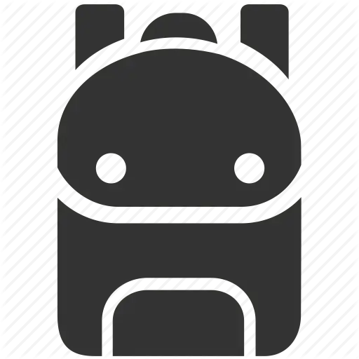 Black Backpack Icon