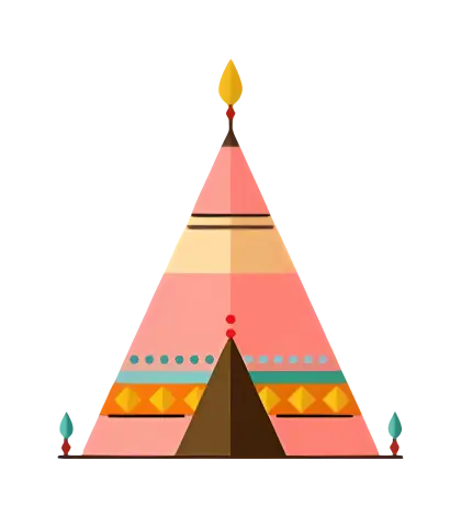 Decorative Teepee Illustration