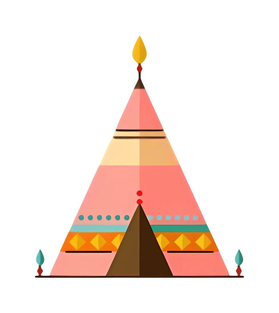 Decorative Teepee Illustration