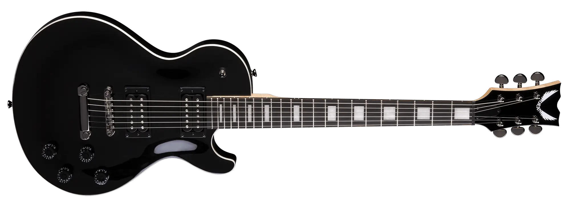 Black Electric Guitar in High Detail